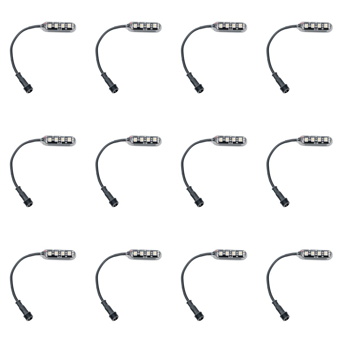 MONSTER 12 Piece White LED Rock Lights – Direct-Connect™