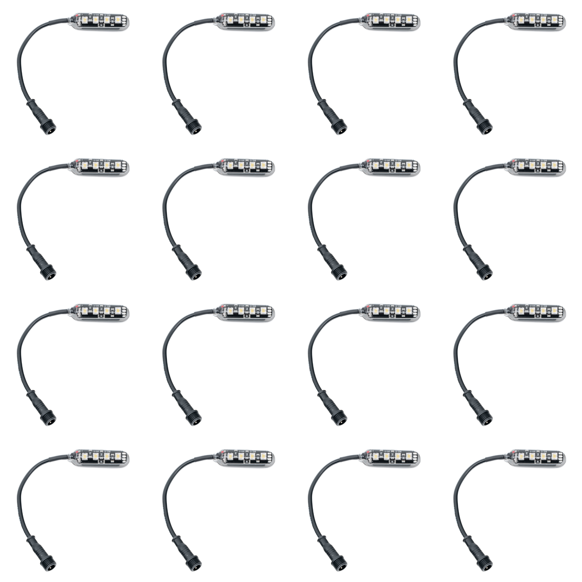 MONSTER 16 Piece White LED Rock Lights – Direct-Connect™