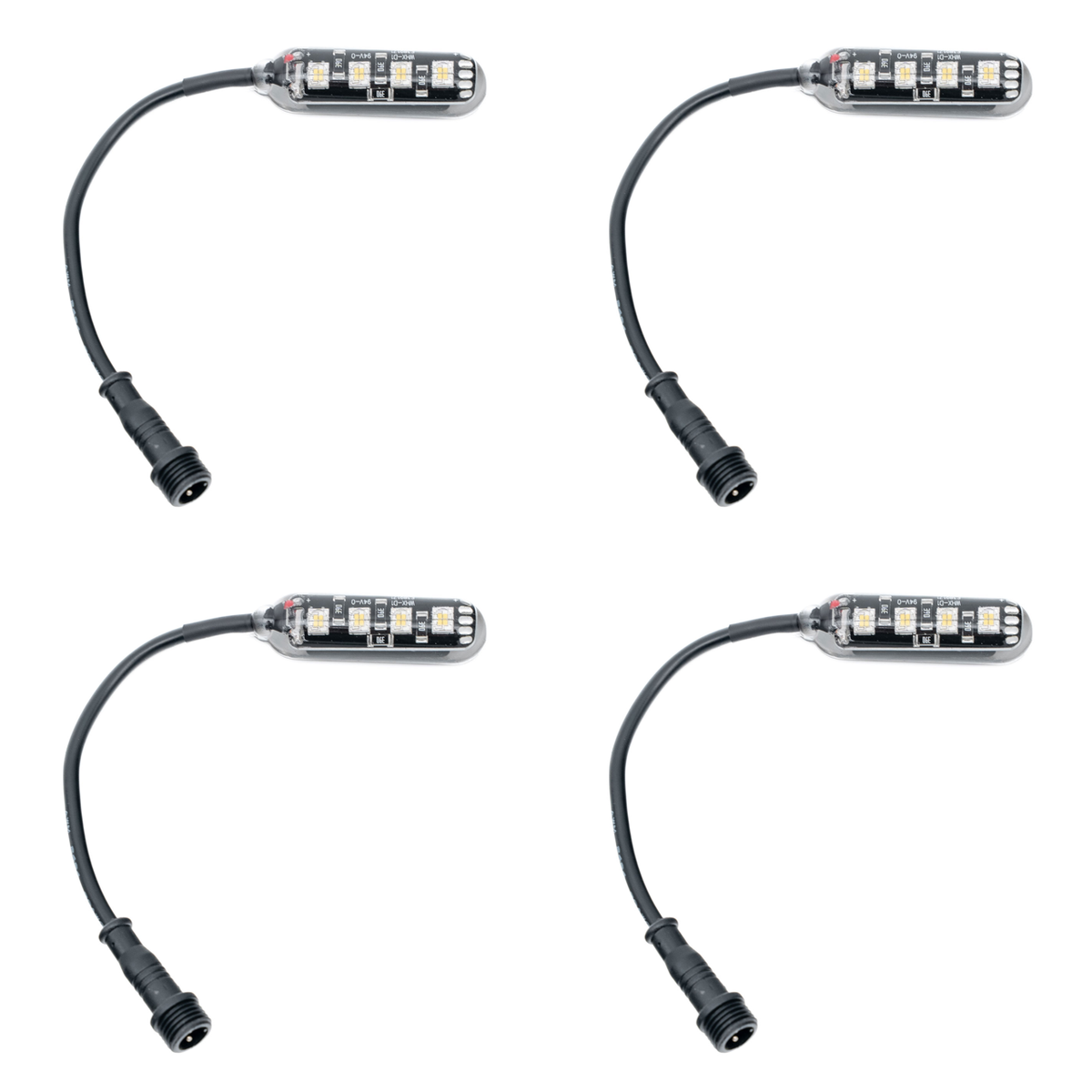 MONSTER 4 Piece White LED Rock Lights  – Direct-Connect™