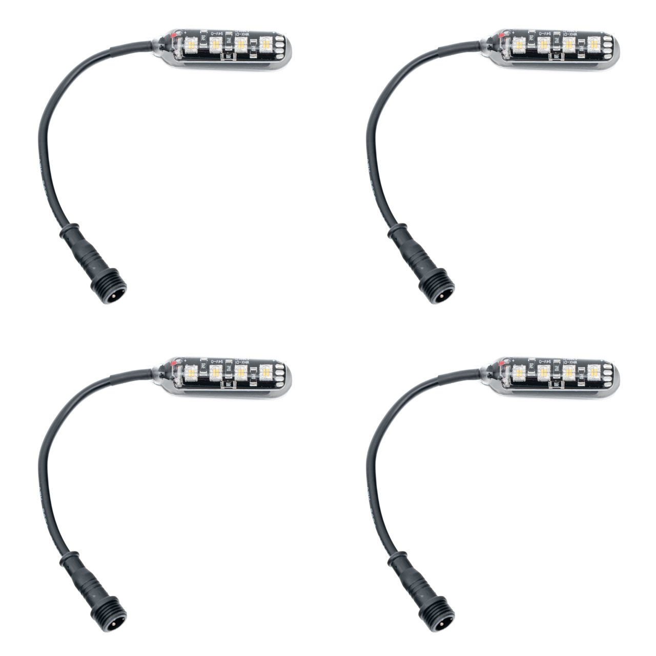MONSTER 4 Piece White LED Rock Lights  – Direct-Connect™