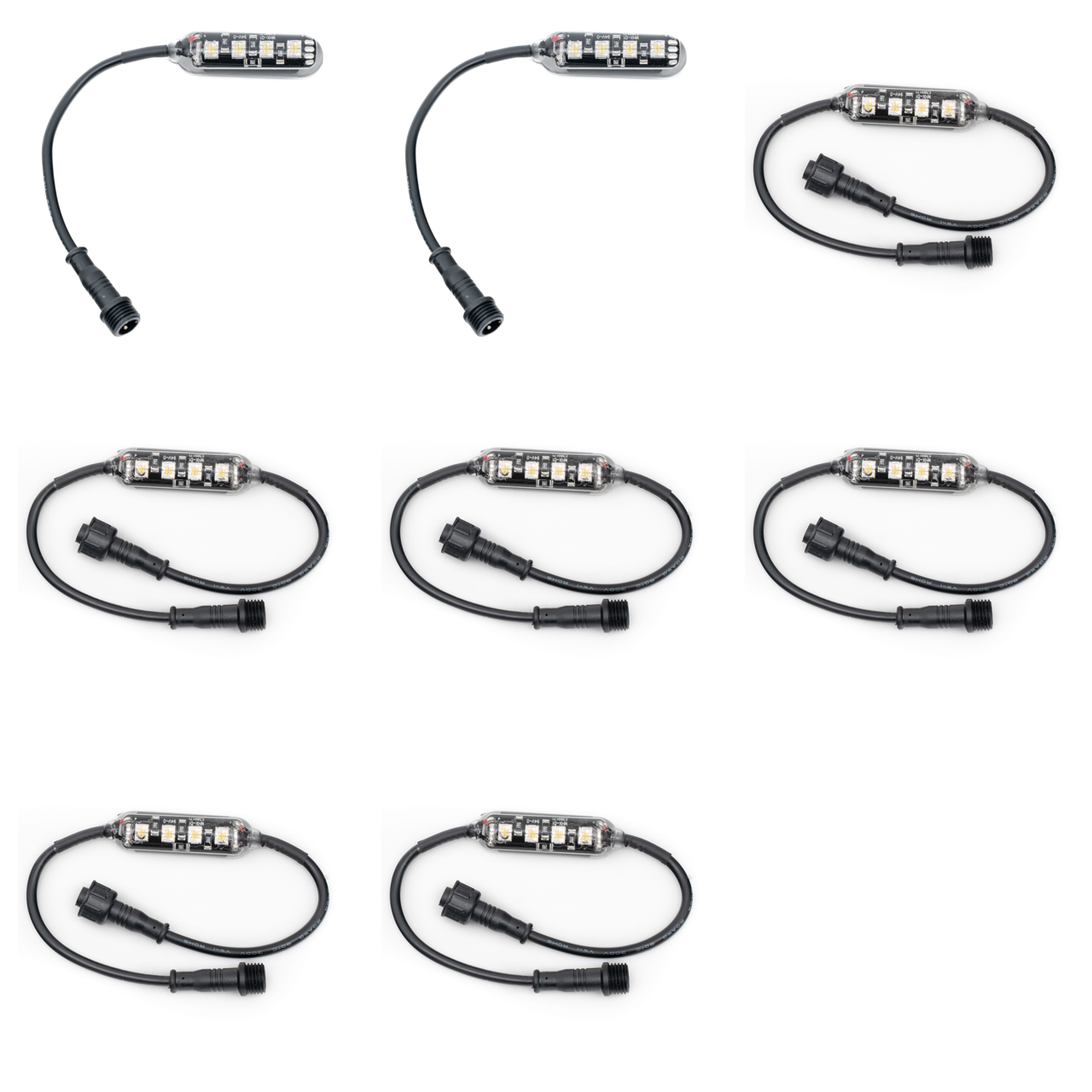 MONSTER 8 Piece White LED Rock Lights – Build-to-Fit™