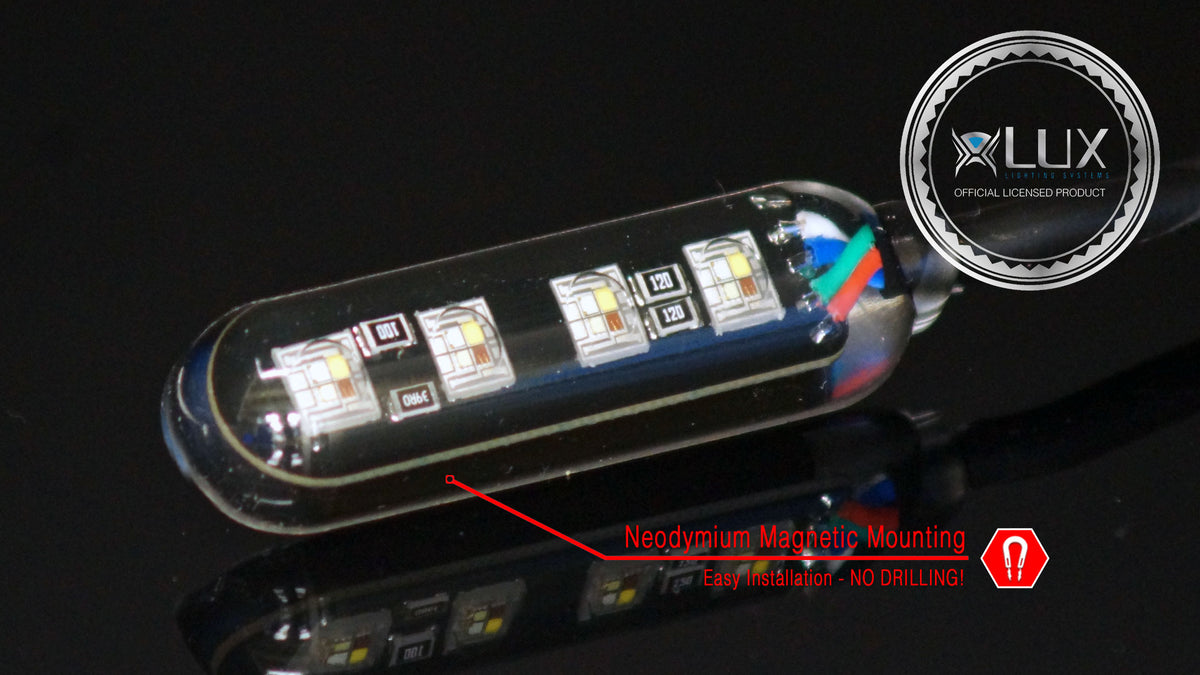 MONSTER RGBW Magnetic LED Rock Light 12 Piece Pro-Pack