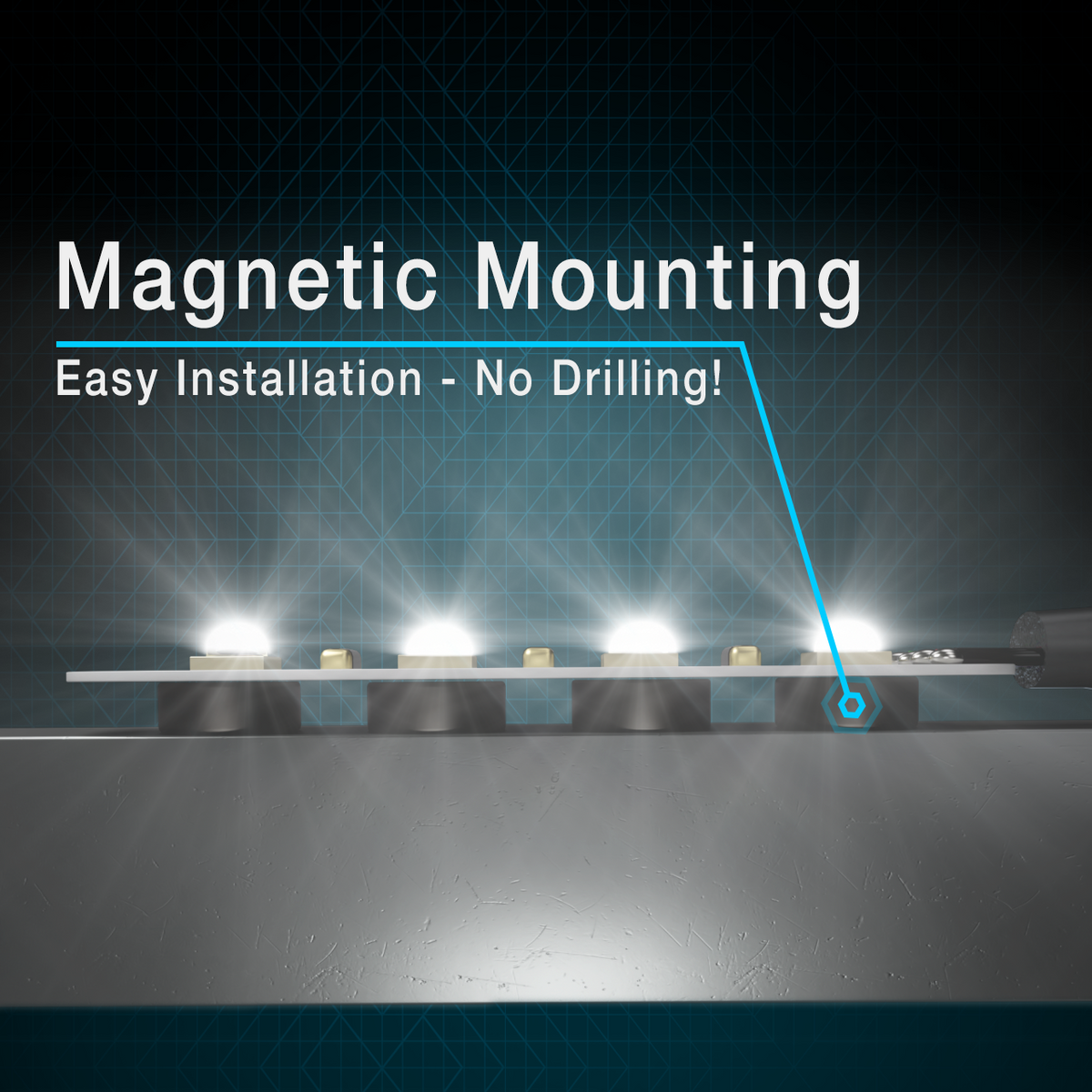 MAX White LED Rock Light DC Series