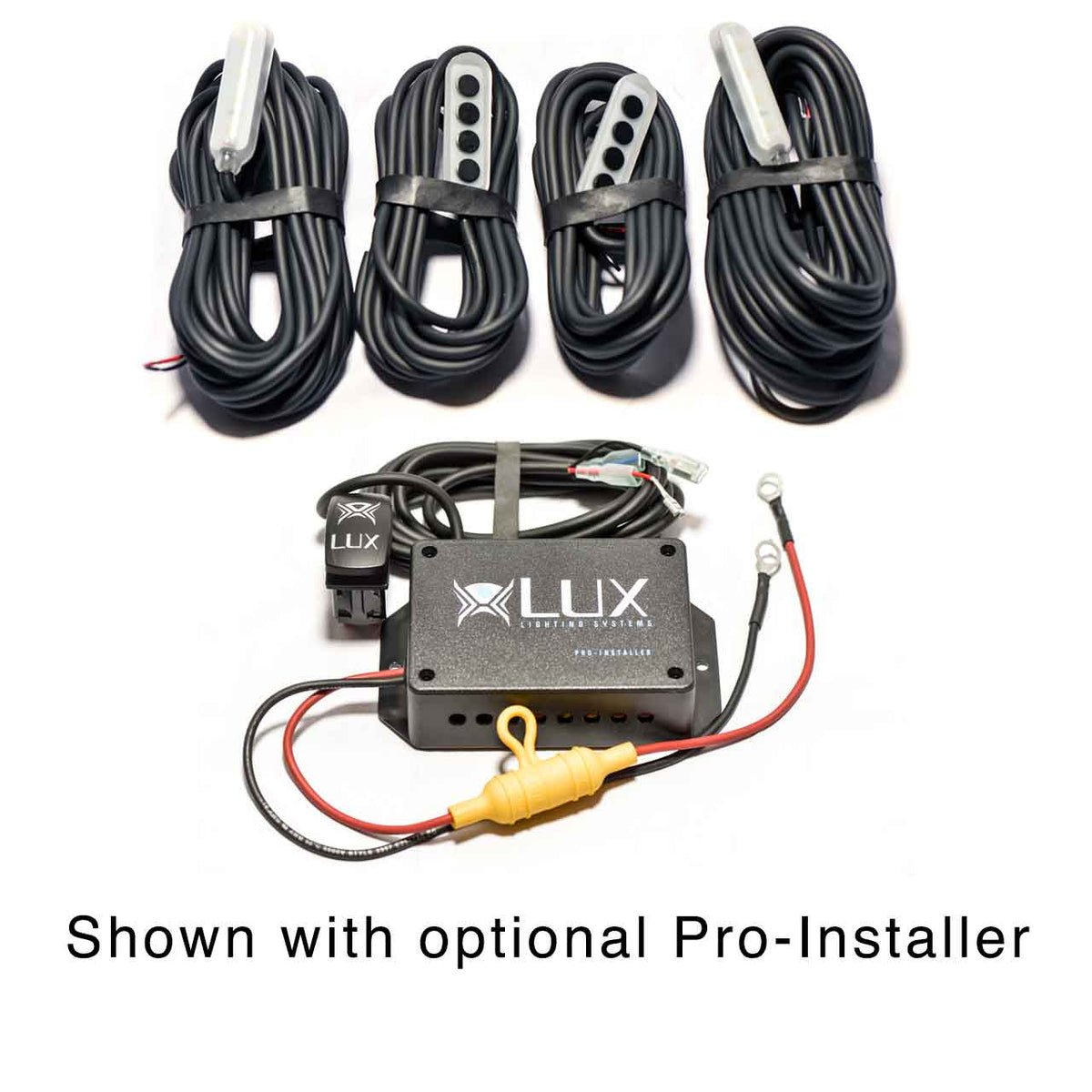 MAX White LED Rock Light Kit for UTV&#39;s 4 Piece Fender Well Set
