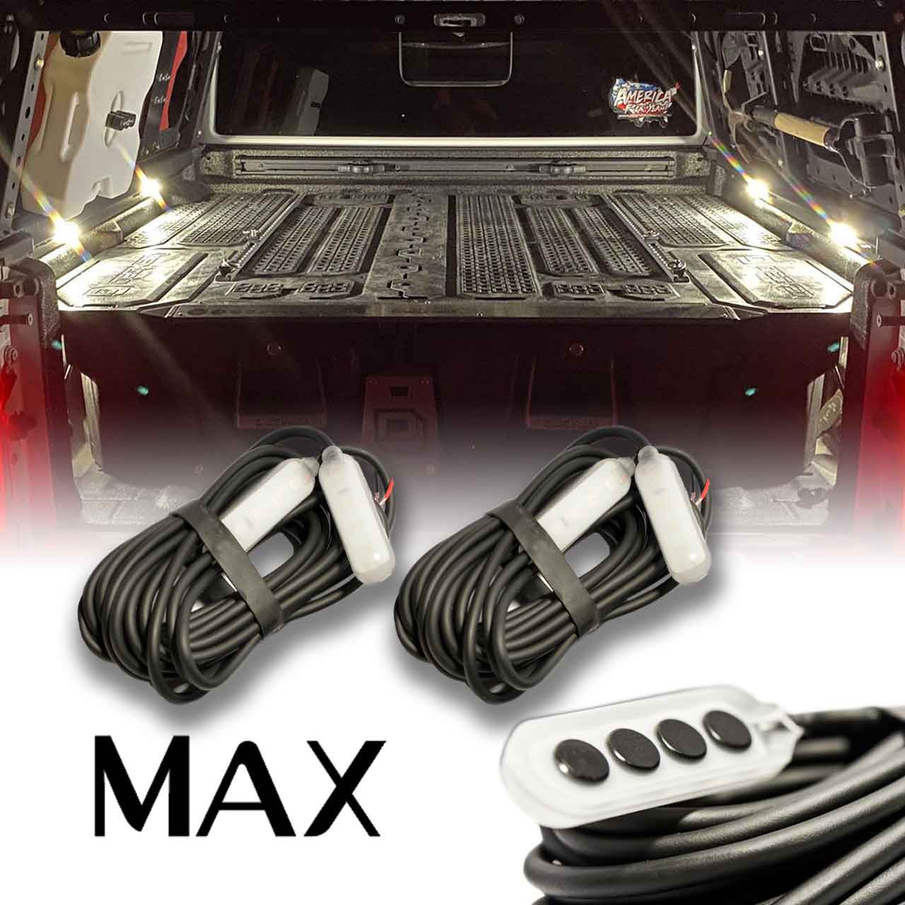 Jeep JT Gladiator LED Bed Lighting LED Rock Lights Magnetic LUX Lighting  Systems